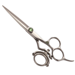 Moveable Ring Barber scissors \ Japanese Stainless Steel Razor edge hair scissor for three finger 