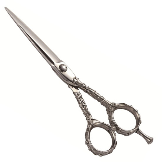 Barber Hair Cutting Scissors with Steel Wire Handle Style