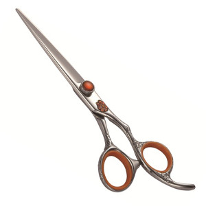 Barber Hair Cutting Scissors With  Red Stone and  style handle 