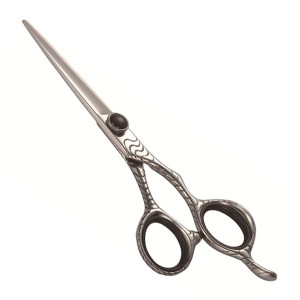 Barber Hair Cutting Scissors With Black Stone and Stylish Handle