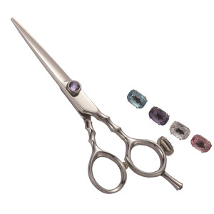 Barber Hair Cutting Scissors With different  stones