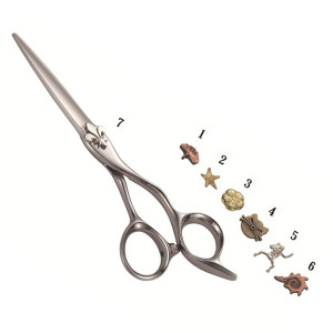 Barber Hair Cutting Scissors With different classical  stones