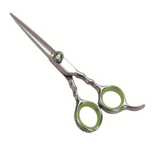 Barber hair Cutting Scissor With Green Stone 