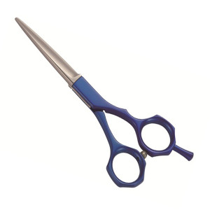 Barber Hair Cutting Scissor With Blue Handle 
