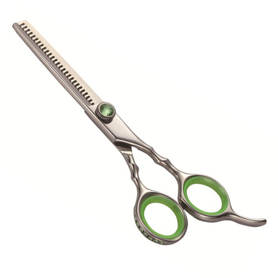 Professional barber hairdressing scissors thinning hair scissors for hairdressers With Green Stone