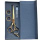 Professional Barber Scissor With Full Gold Color Size 6.5"