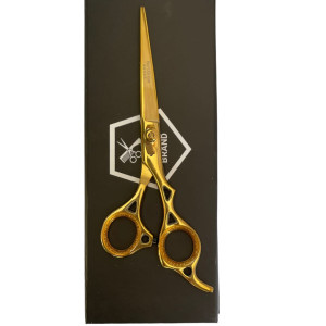 Professional Barber Scissor With Full Gold Color Size 6.5"