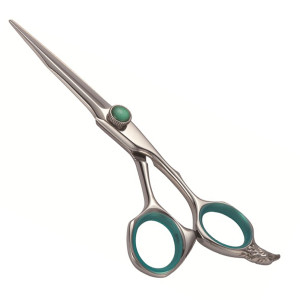 Barber hair Cutting Scissor With Green Stone